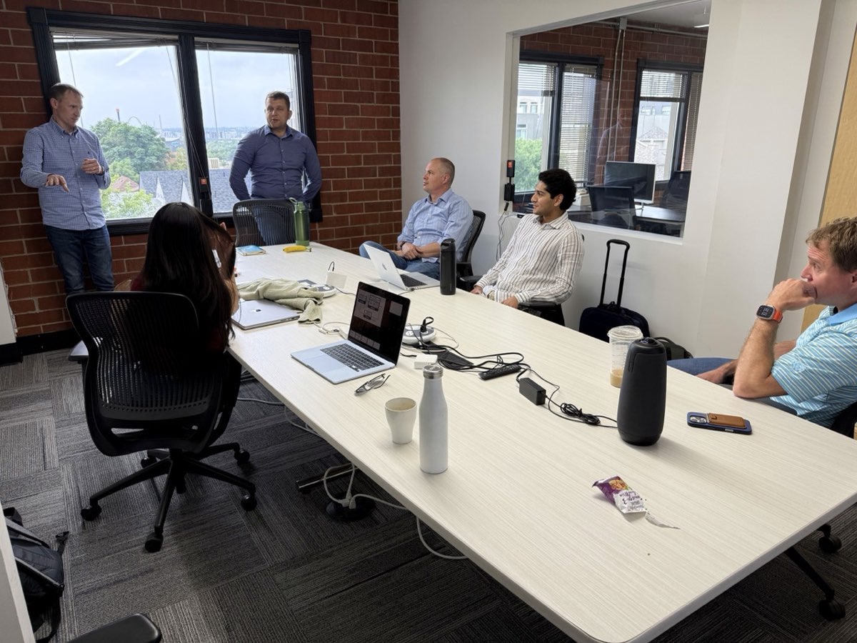 The TruU team in a working session at the Santa Clara office