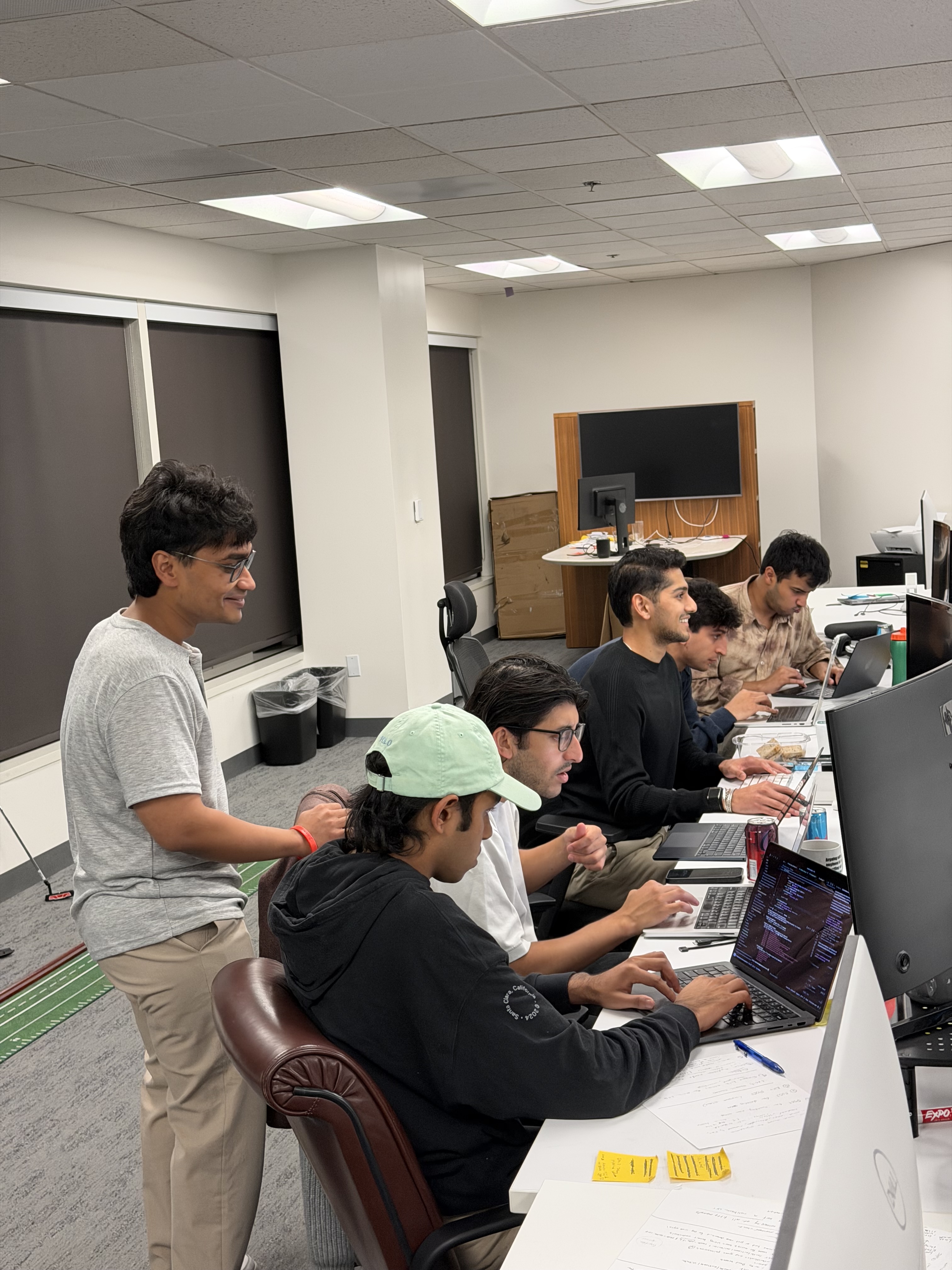 Engineering team heads-down on the laptops, Santa Clara office